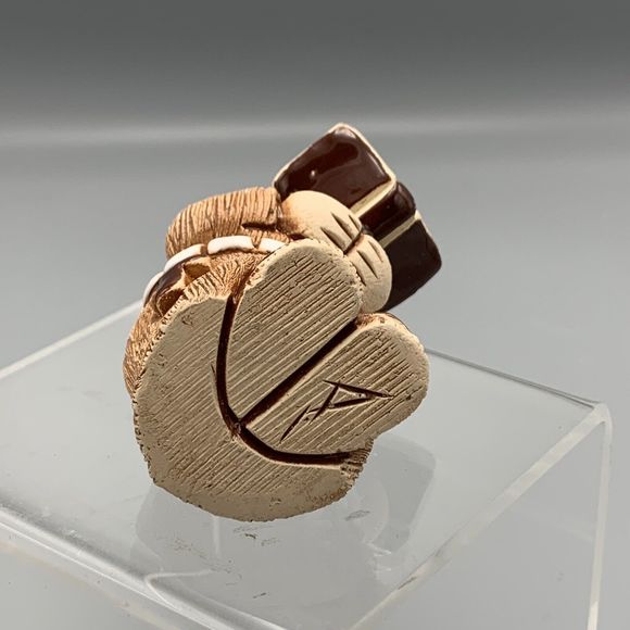 Uruguay Studio Pottery Unhooded Priest Monk Holding Book Bible Religious Signed - Picture 10 of 11